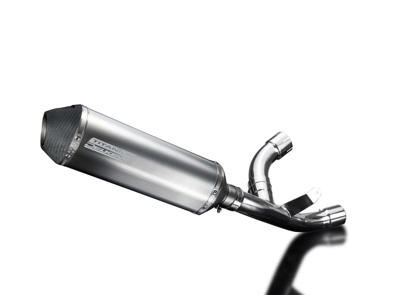 DELKEVIC Ducati Supersport 939 (17/20) De-Cat Slip-on Exhaust 13.5" X-Oval Titanium