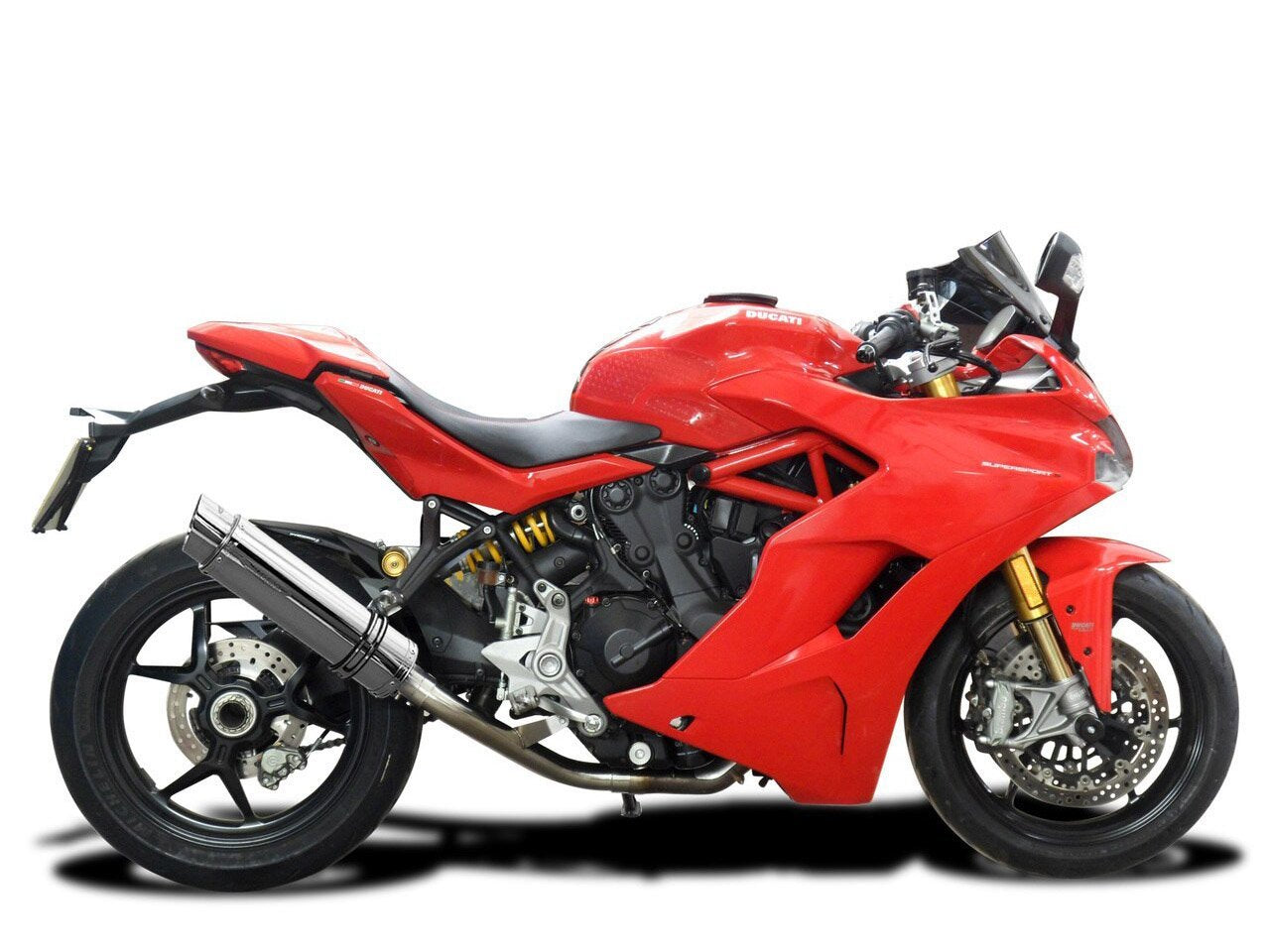 DELKEVIC Ducati Supersport 939 (17/20) De-Cat Slip-on Exhaust SL10 14"