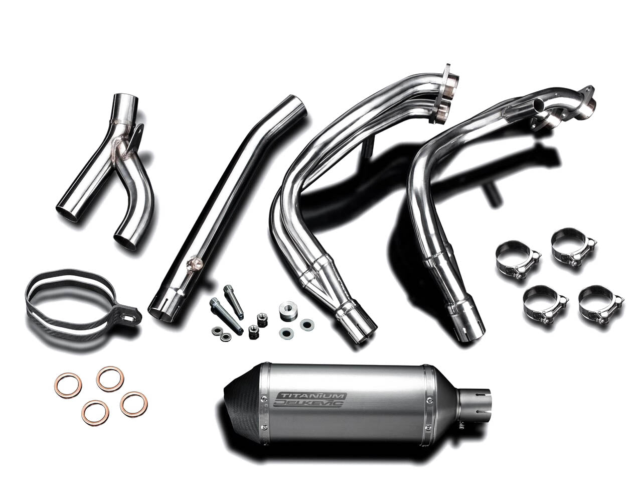 DELKEVIC Suzuki GSXR1300 Hayabusa (99/07) Full 4-1 Exhaust System with 10" X-Oval Titanium Silencer