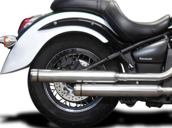 DELKEVIC Kawasaki VN900 Vulcan Full Exhaust System "Bull Nose 21"