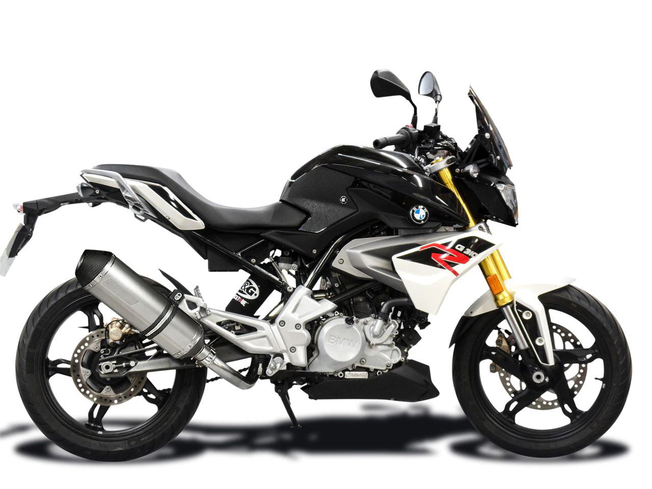 DELKEVIC BMW G310R (16/19) Full Exhaust System 13.5" X-Oval Titanium