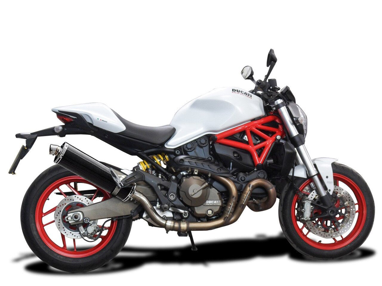DELKEVIC Ducati Monster 821 / 1200 Slip-on Exhaust Stubby 18" Carbon