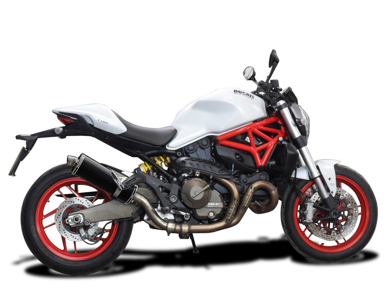 DELKEVIC Ducati Monster 821 / 1200 Slip-on Exhaust Stubby 14" Carbon