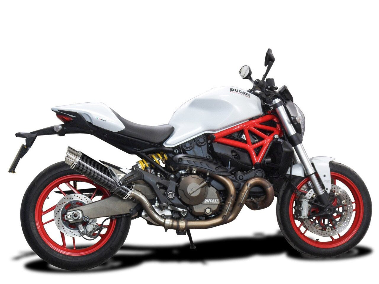 DELKEVIC Ducati Monster 821 / 1200 Slip-on Exhaust DL10 14" Carbon
