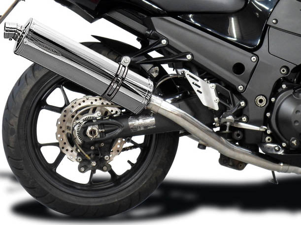 DELKEVIC Kawasaki Ninja ZX-14 (08/11) Full Exhaust System with Stubby 18" Silencers