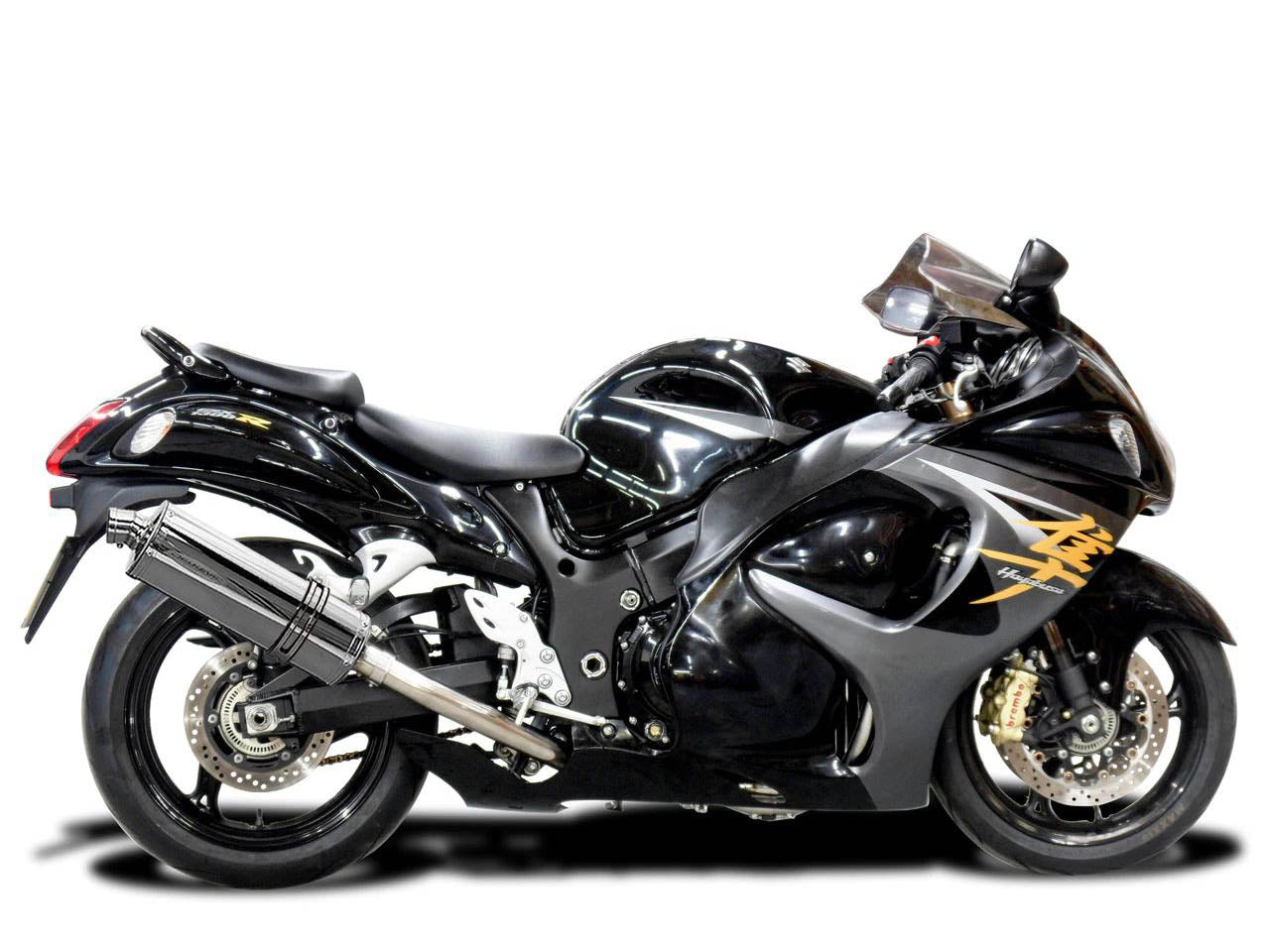 DELKEVIC Suzuki GSXR1300 Hayabusa (08/20) Full 4-1 Exhaust System with Stubby 14" Silencer