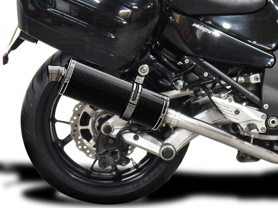 DELKEVIC Kawasaki GTR1400 / Concours 14 Full Dual Exhaust System Stubby 14" Carbon