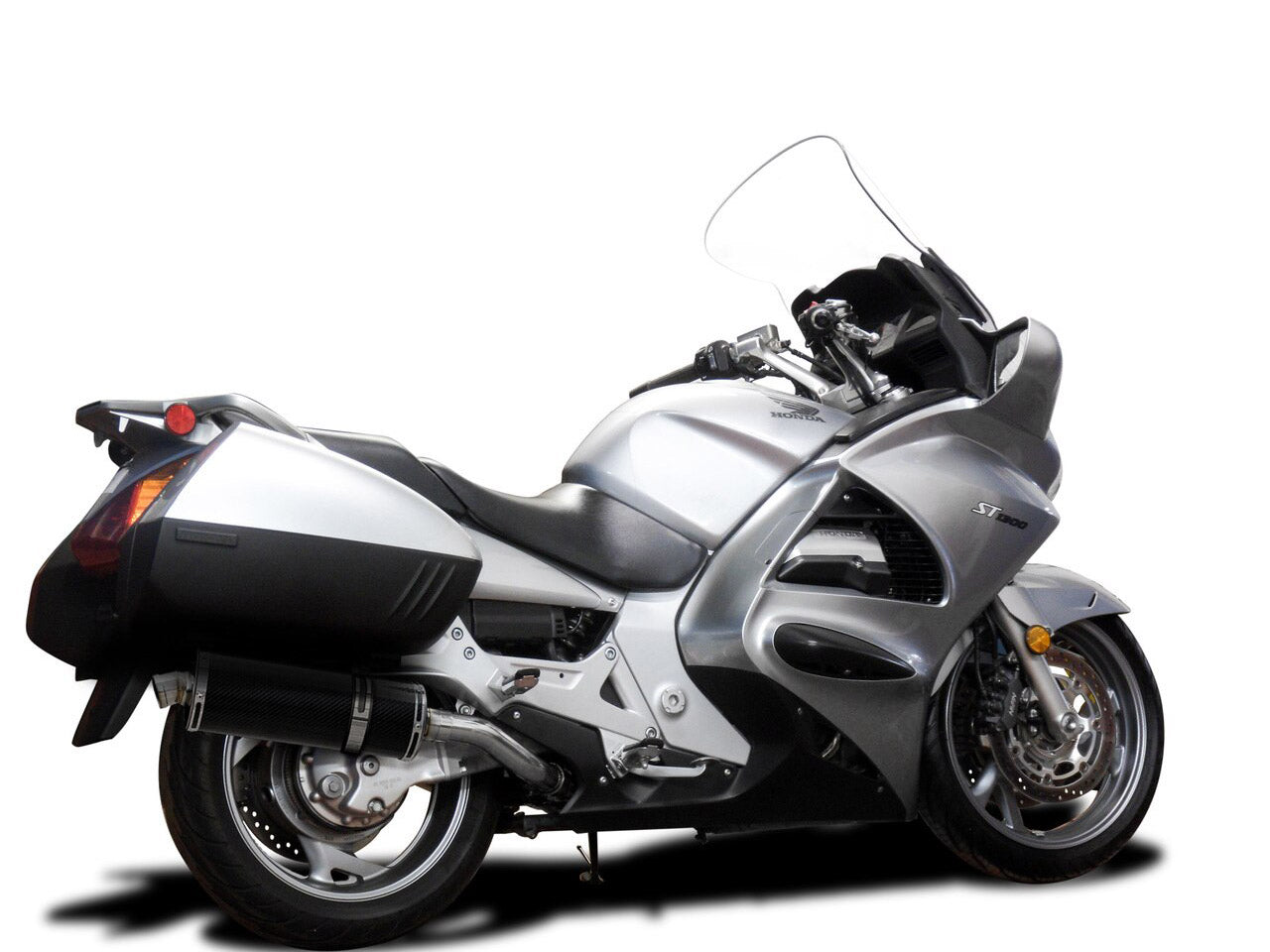 DELKEVIC Honda ST1300 (02/16) Slip-on Exhaust Stubby 14" Carbon