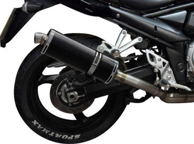 DELKEVIC Suzuki GSF1250 Bandit Full Exhaust System with Stubby 14" Carbon Silencer