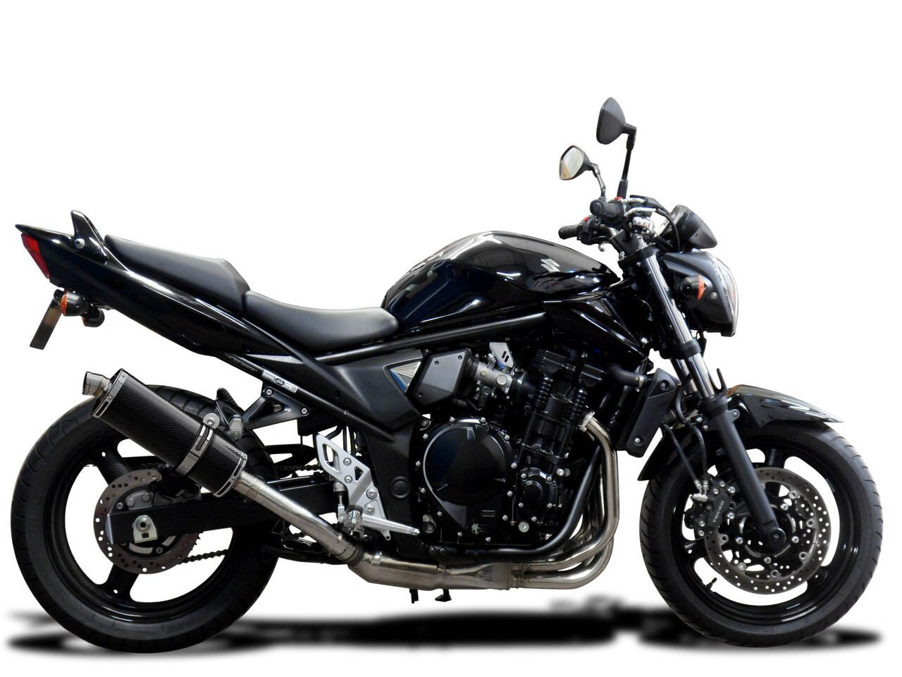 DELKEVIC Suzuki GSF650 Bandit (09/15) Full Exhaust System Stubby 14" Carbon