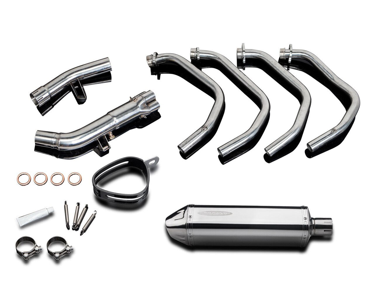 DELKEVIC Suzuki GSF1250 Bandit Full Exhaust System with 13" Tri-Oval Silencer