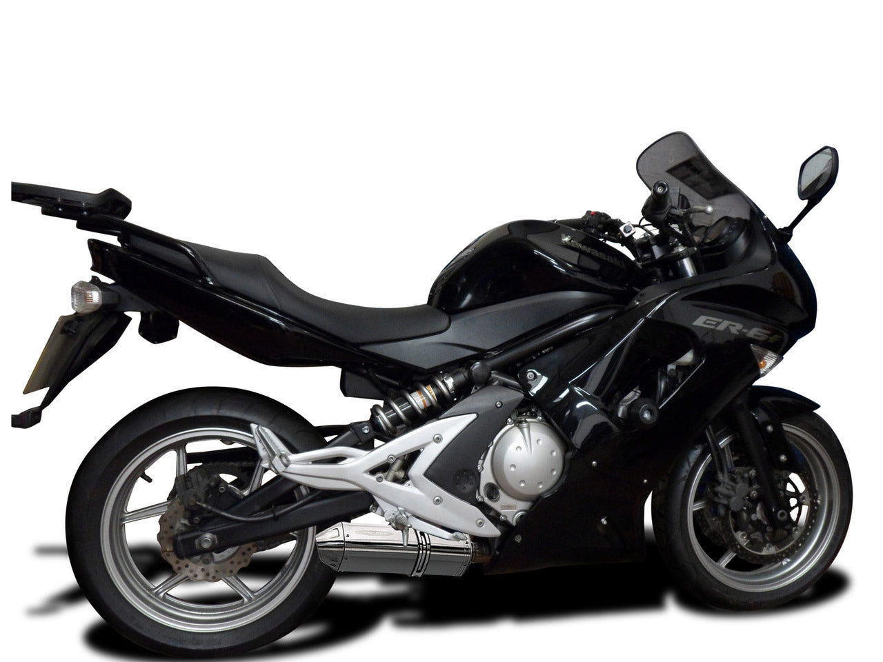 DELKEVIC Kawasaki Ninja 650 (06/11) Full Exhaust System with 13" Tri-Oval Silencer