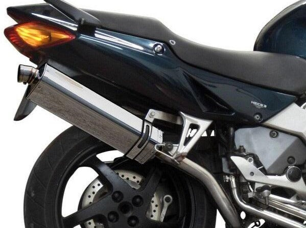 DELKEVIC Honda VFR800 Interceptor (98/01) Full Exhaust System with Stubby 17" Tri-Oval Silencer (high level)