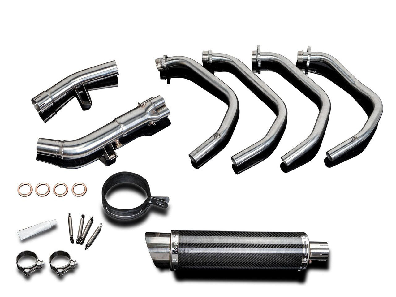 DELKEVIC Suzuki GSF1250 Bandit Full Exhaust System with DL10 14" Carbon Silencer