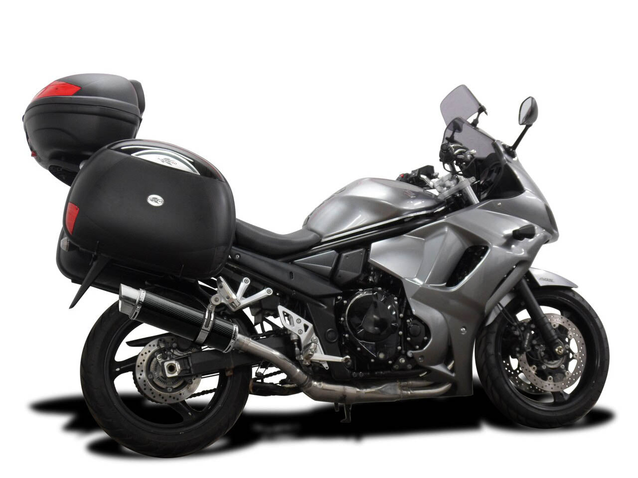 DELKEVIC Suzuki GSX1250FA Traveller Full Exhaust System with DL10 14" Carbon Silencer