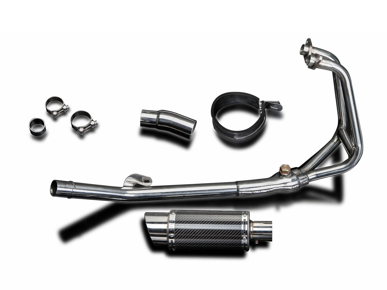 DELKEVIC Kawasaki Ninja 250R (11/13) Full Exhaust System with Mini 8" Carbon Silencer