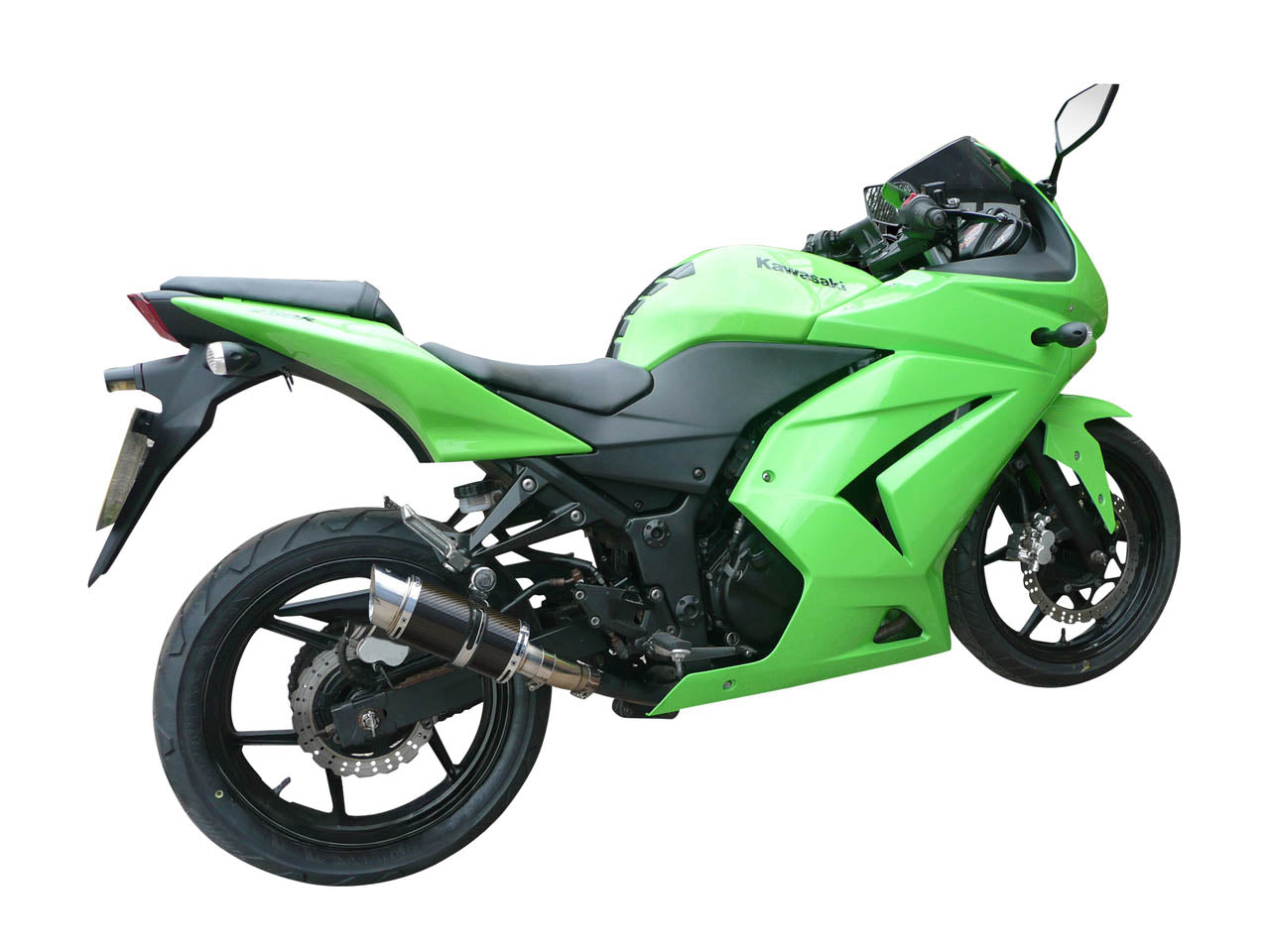 DELKEVIC Kawasaki Ninja 250R (11/13) Full Exhaust System with Mini 8" Carbon Silencer