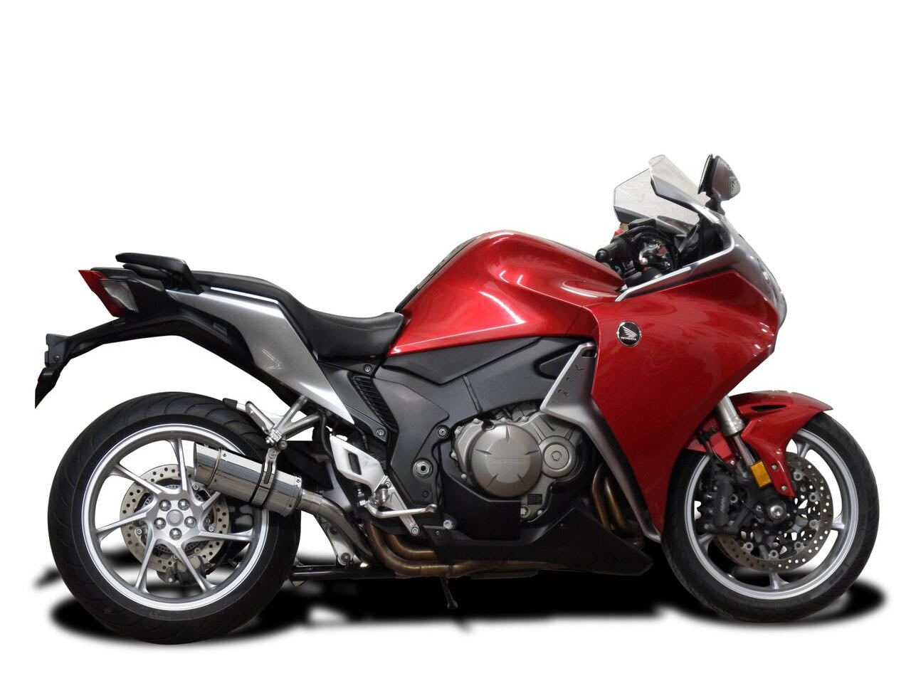 DELKEVIC Honda VFR1200F Interceptor Slip-on Exhaust Mini 8"