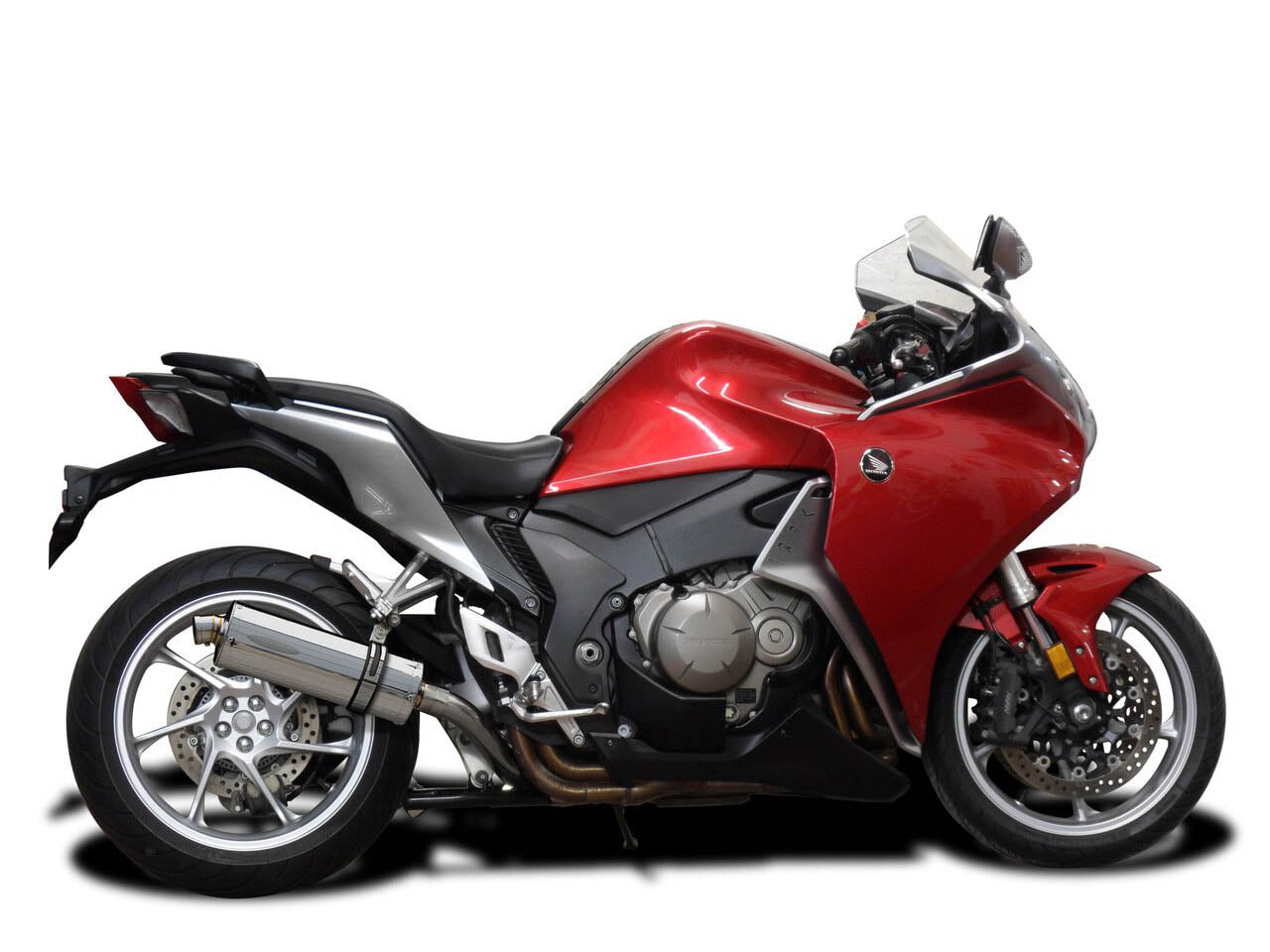 DELKEVIC Honda VFR1200F Interceptor Slip-on Exhaust Stubby 14"