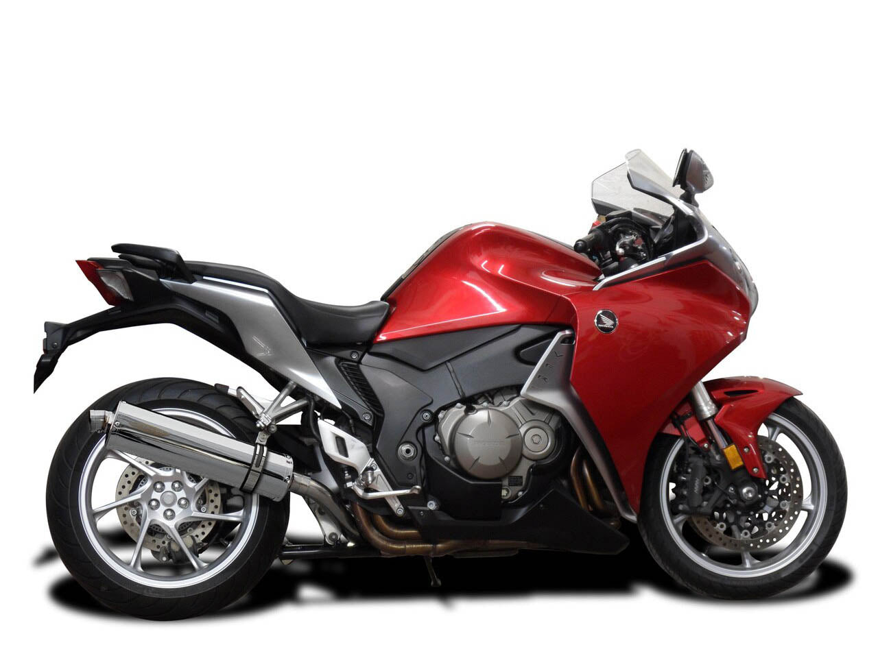 DELKEVIC Honda VFR1200F Interceptor Slip-on Exhaust Stubby 18"