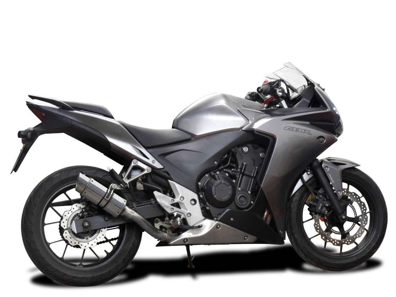 DELKEVIC Honda CBR500R Slip-on Exhaust Mini 8"