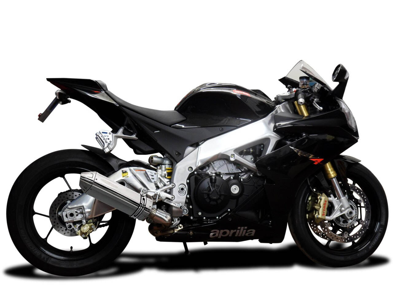 DELKEVIC Aprilia RSV4 (09/14) Slip-on Exhaust 13" Tri-Oval