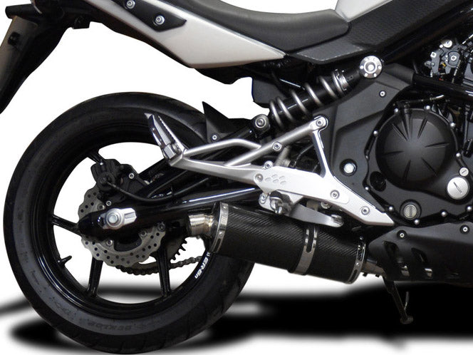 DELKEVIC Kawasaki ER-6N (09/11) Full Exhaust System with Stubby 14" Carbon Silencer