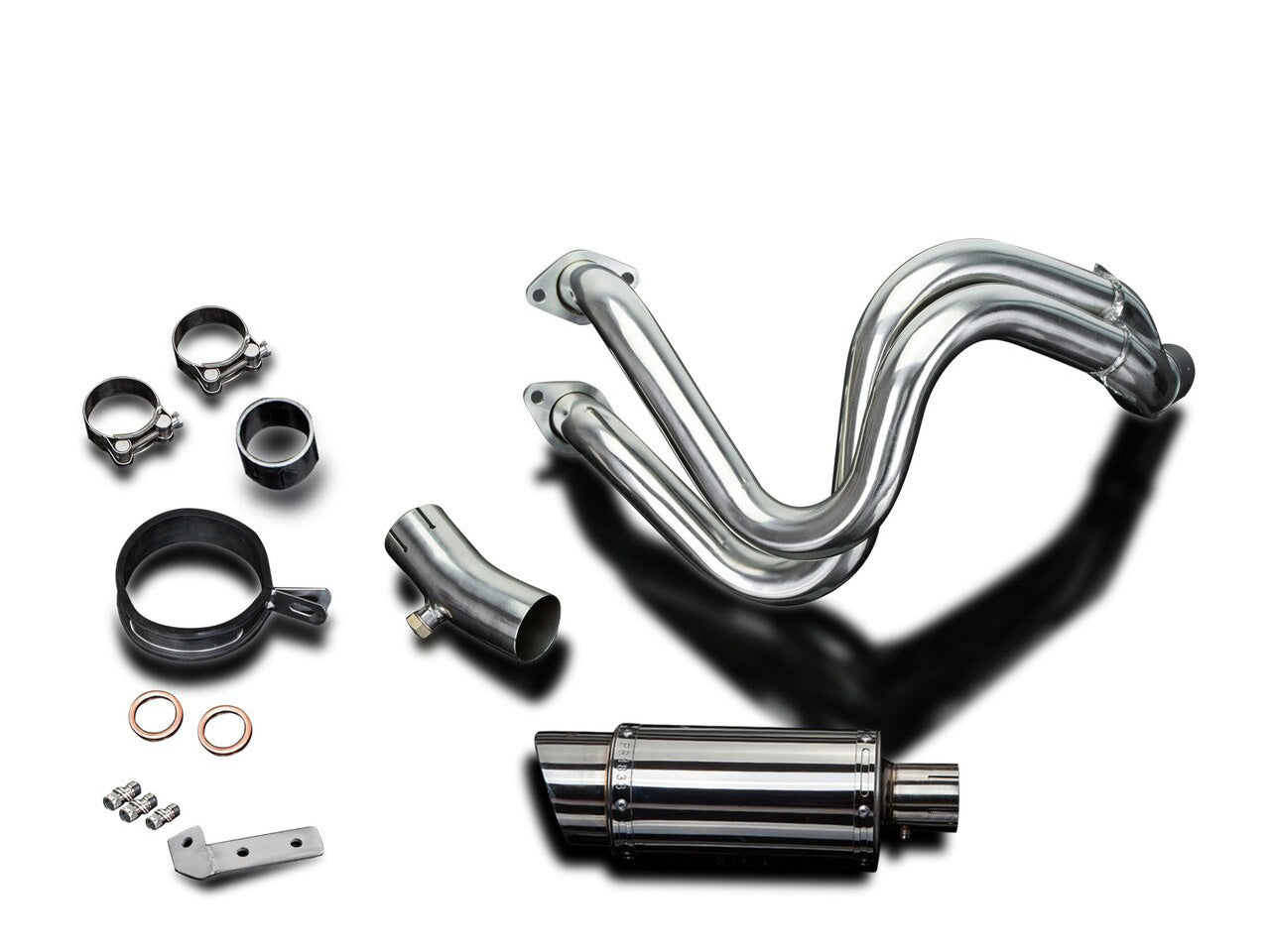 DELKEVIC Kawasaki KLE650 Versys (15/21) Full Exhaust System Mini 8"