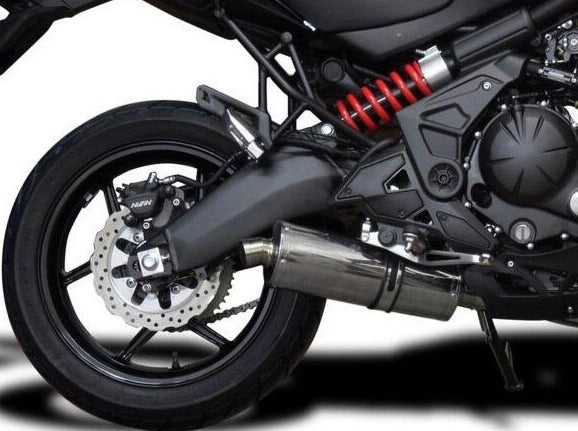 DELKEVIC Kawasaki KLE650 Versys (15/21) Full Exhaust System Stubby 14"