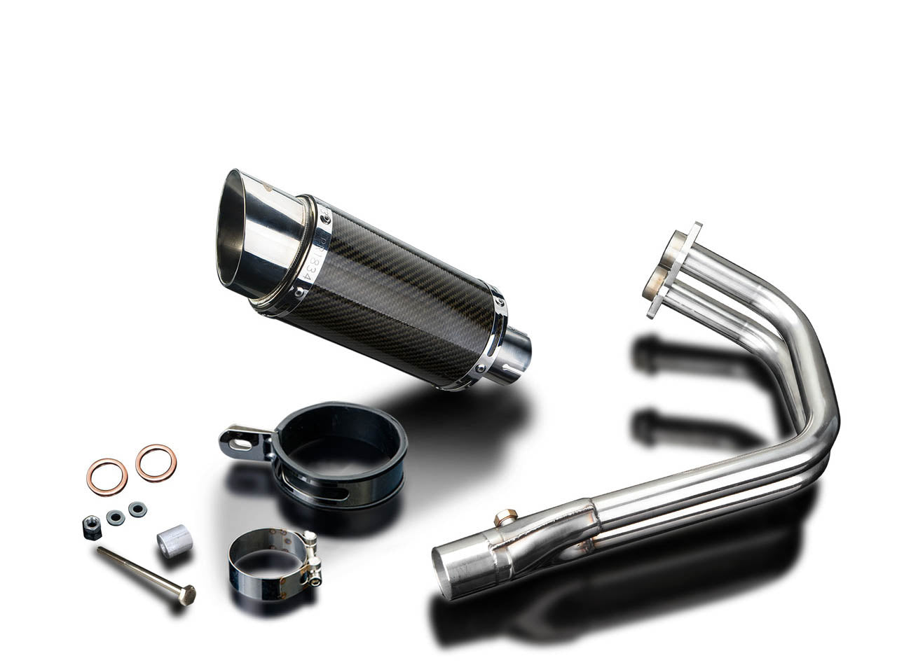 DELKEVIC Kawasaki Vulcan S EN650 (15/20) Full Exhaust System with Mini 8" Carbon Silencer