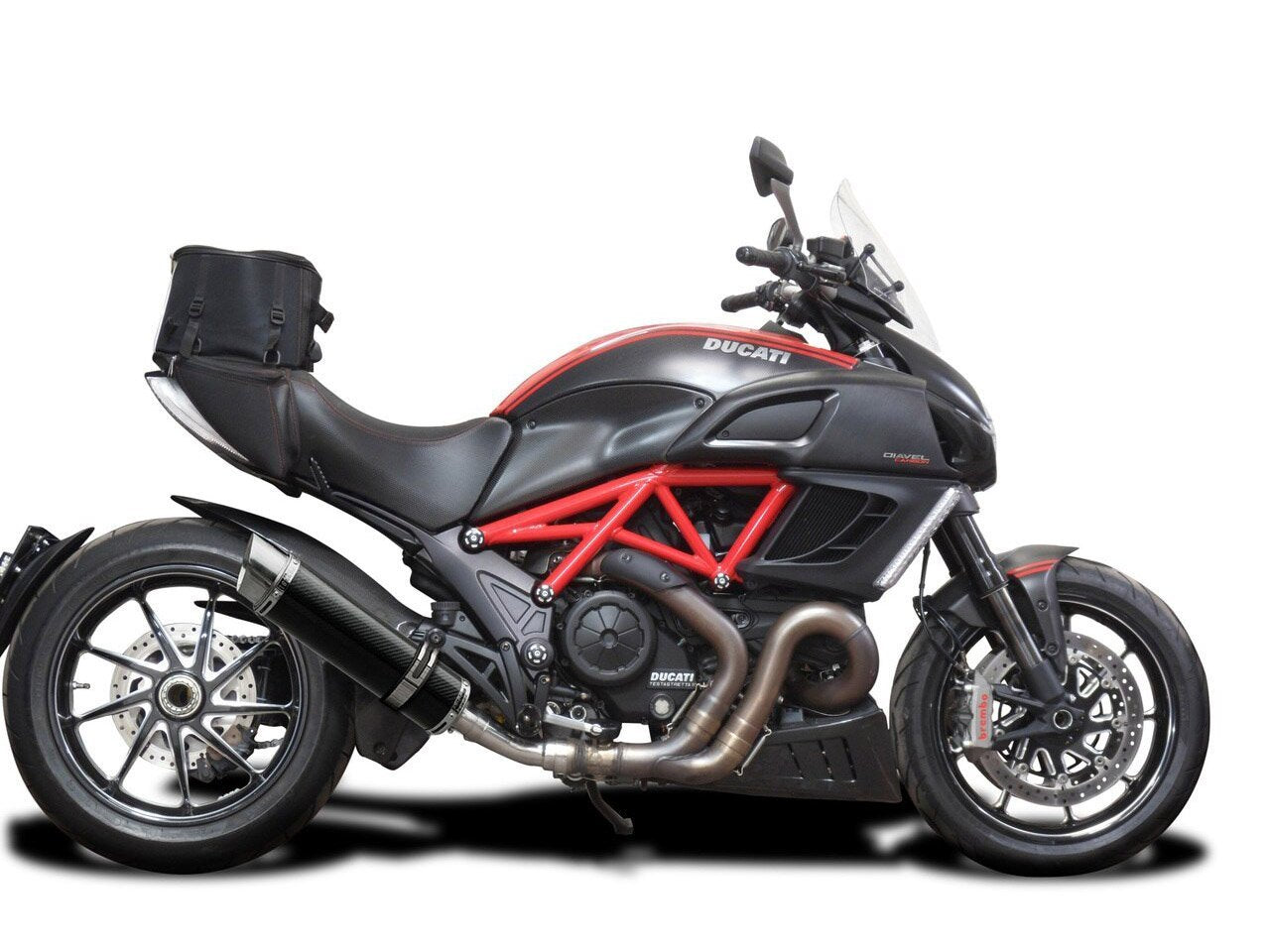 DELKEVIC Ducati Diavel 1200 Slip-on Exhaust DL10 14" Carbon