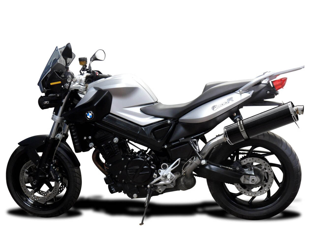 DELKEVIC BMW F800R (09/16) Slip-on Exhaust Stubby 18" Carbon
