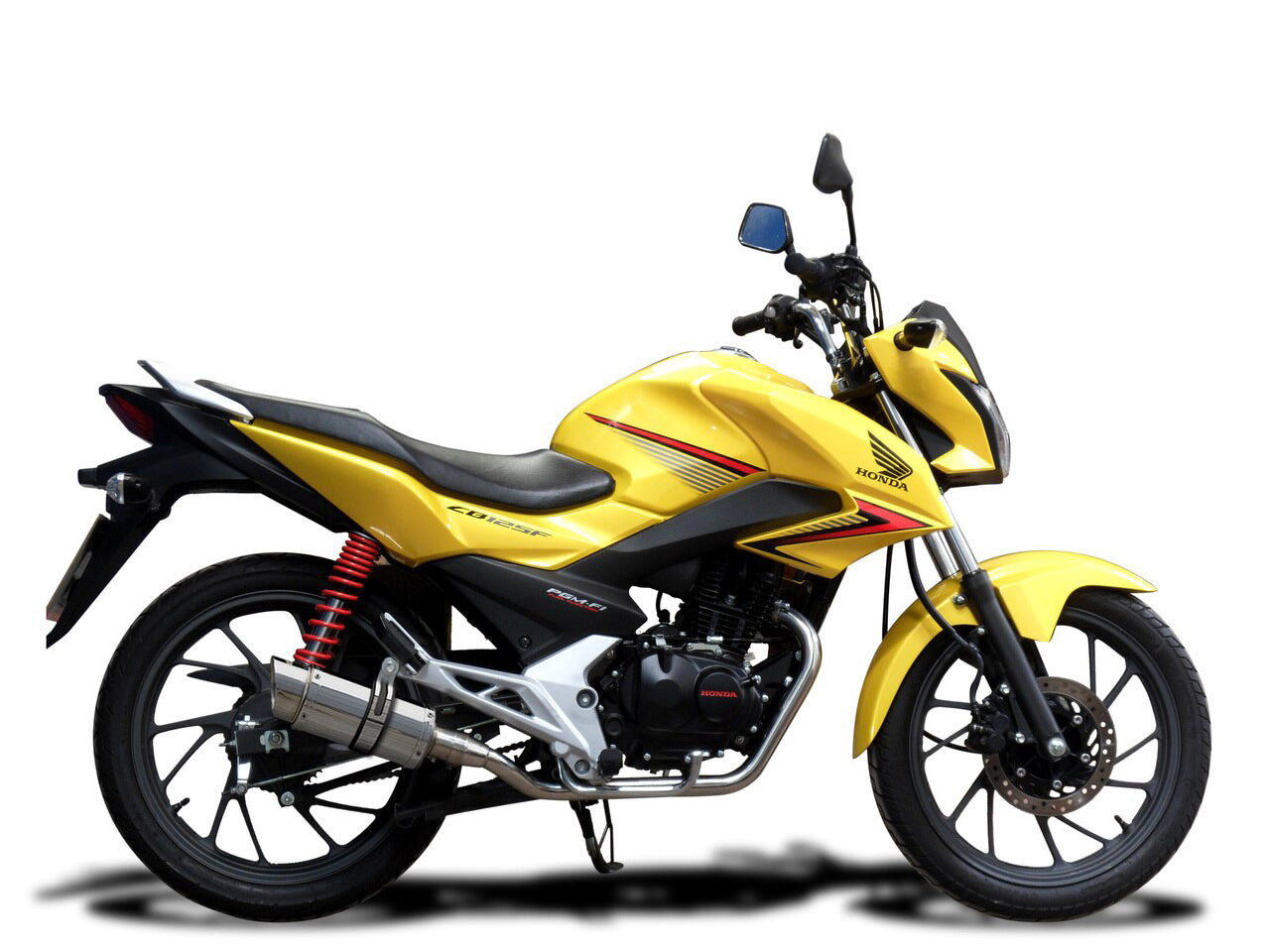 DELKEVIC Honda CB125F (15/18) Full Exhaust System with Mini 8" Silencer