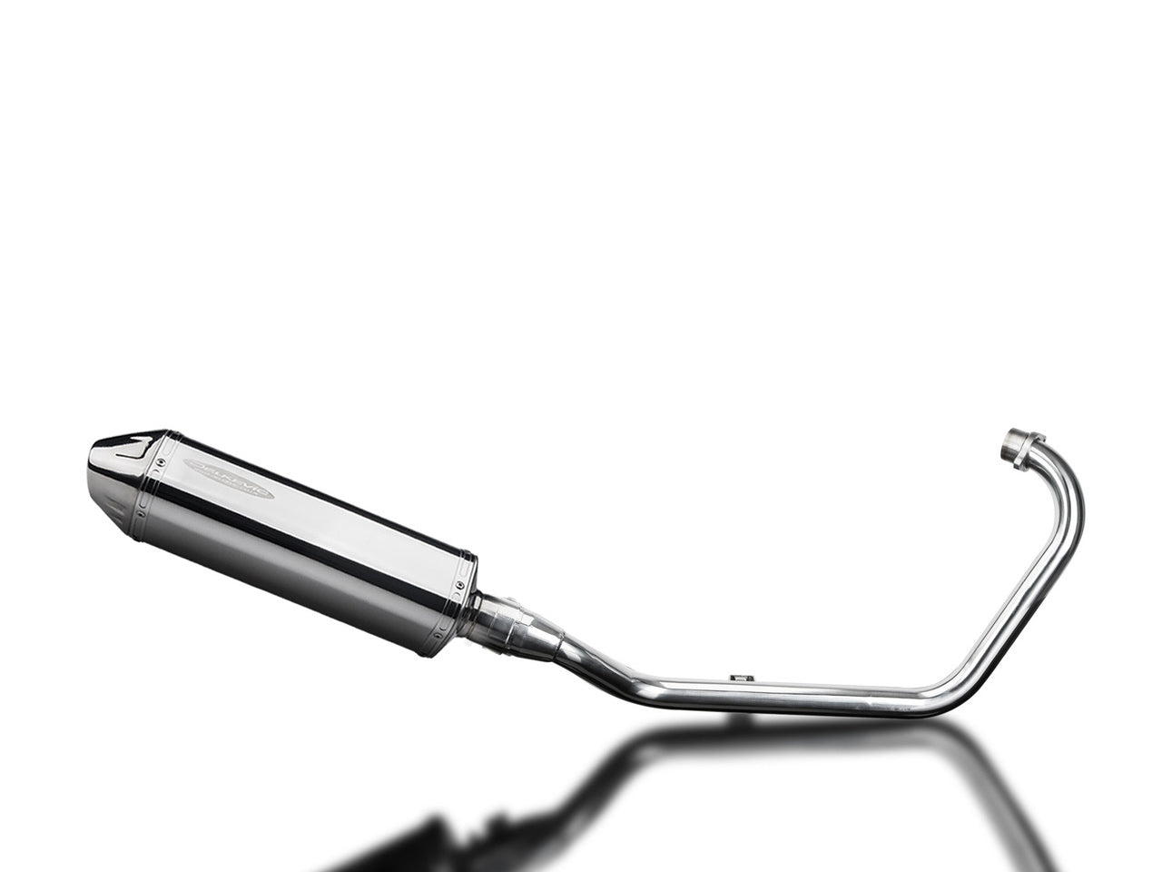 DELKEVIC Honda CB125F (15/18) Full Exhaust System with 13" Tri-Oval Silencer