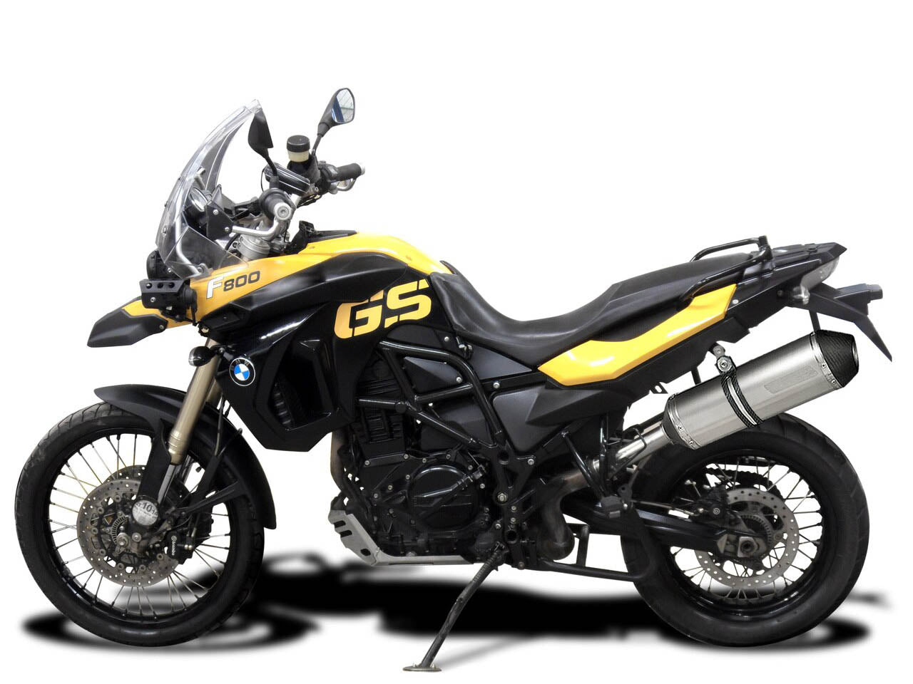 DELKEVIC BMW F650GS / F700GS / F800GS Slip-on Exhaust 13.5" Titanium X-Oval