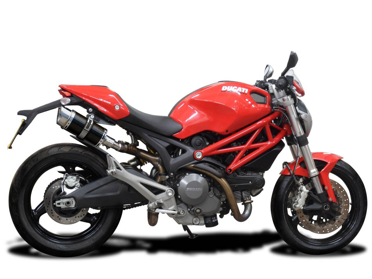 DELKEVIC Ducati Monster 696 Slip-on Exhaust Mini 8" Carbon