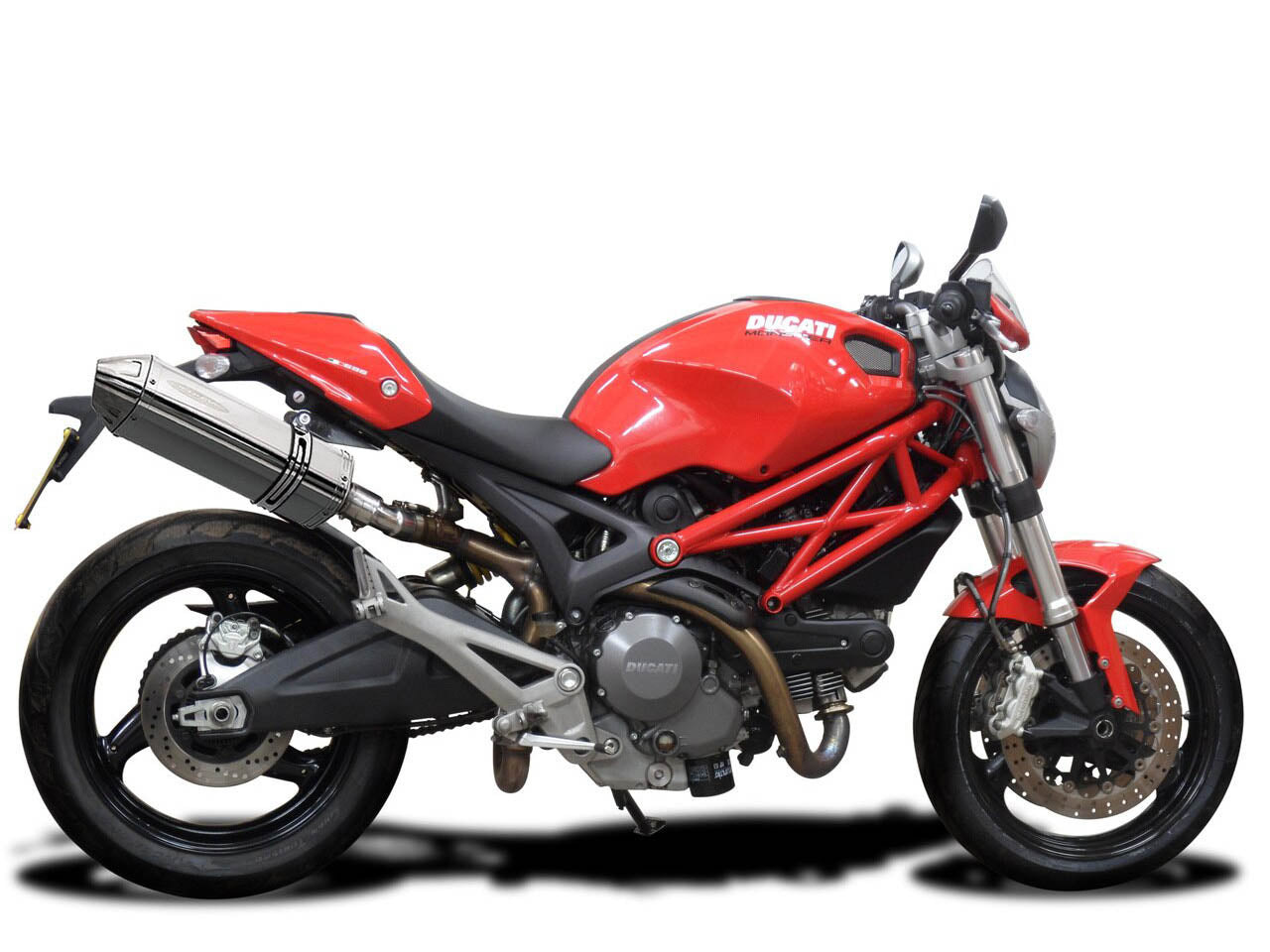 DELKEVIC Ducati Monster 696 Slip-on Exhaust 13" Tri-Oval