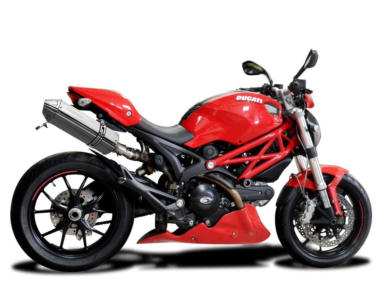 DELKEVIC Ducati Monster 796 Slip-on Exhaust 13" Tri-Oval