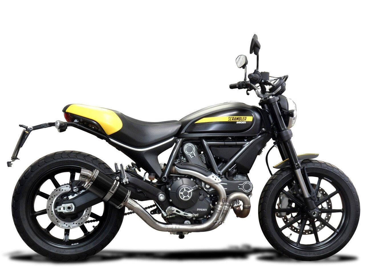 DELKEVIC Ducati Scrambler 800 Slip-on Exhaust DS70 9" Carbon