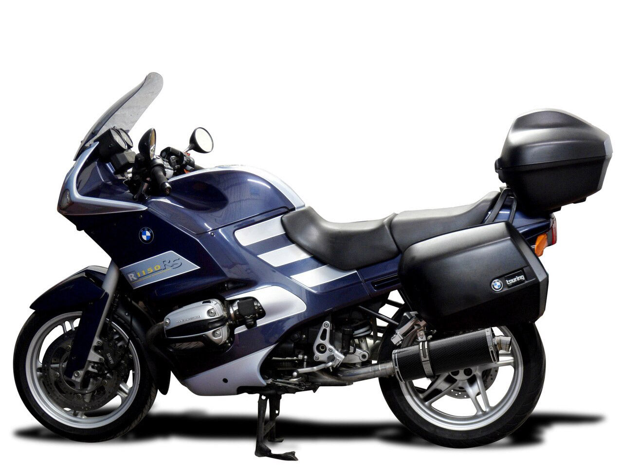 DELKEVIC BMW R1150RS Slip-on Exhaust Stubby 14" Carbon
