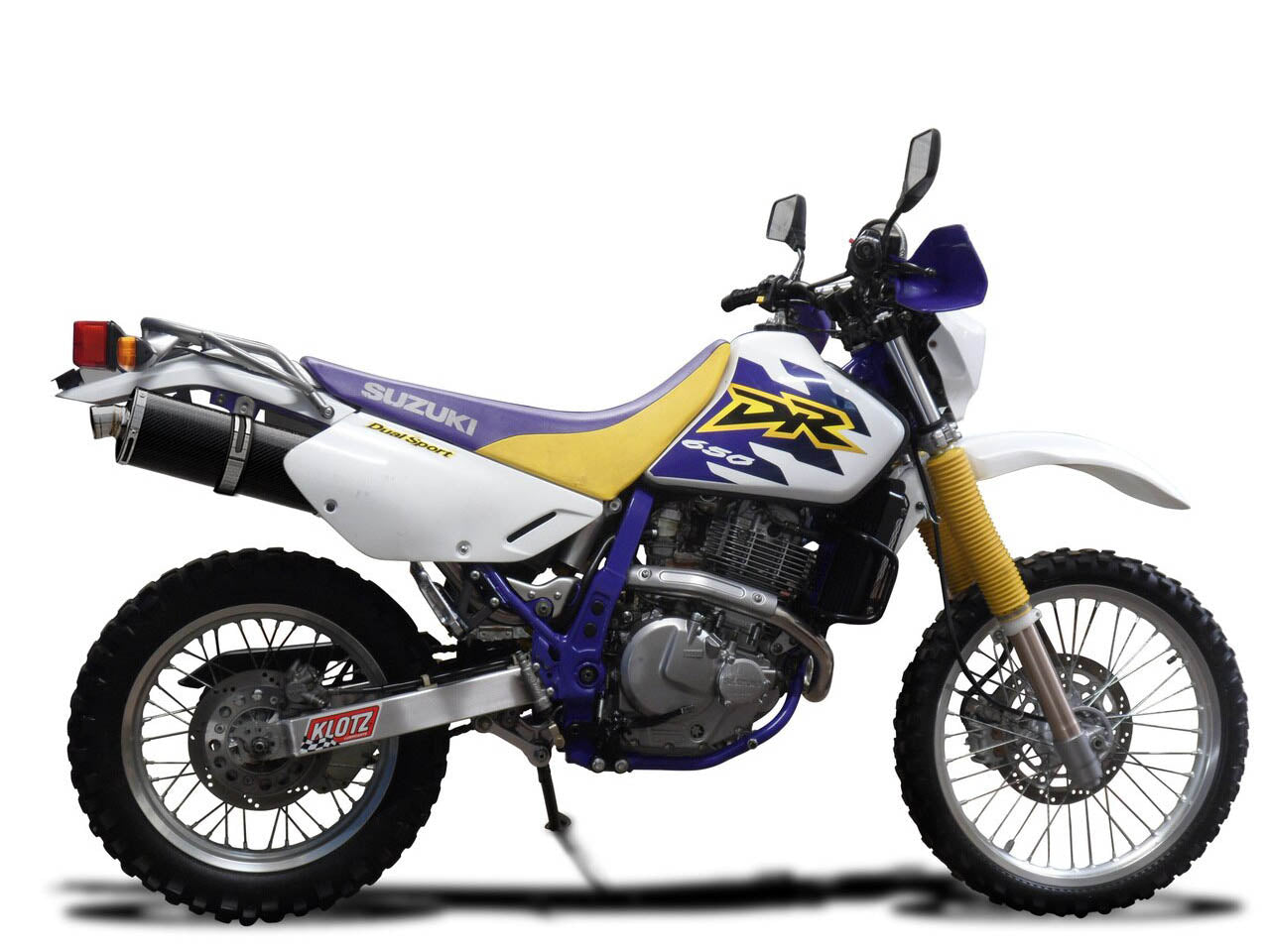 DELKEVIC Suzuki DR650 S/SE (96/19) Full Exhaust System with Stubby 14" Carbon Silencer
