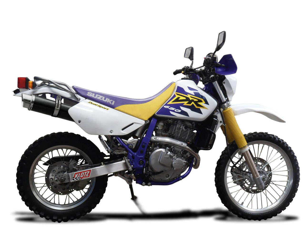 DELKEVIC Suzuki DR650 S/SE (96/19) Full Exhaust System with DL10 14" Carbon Silencer