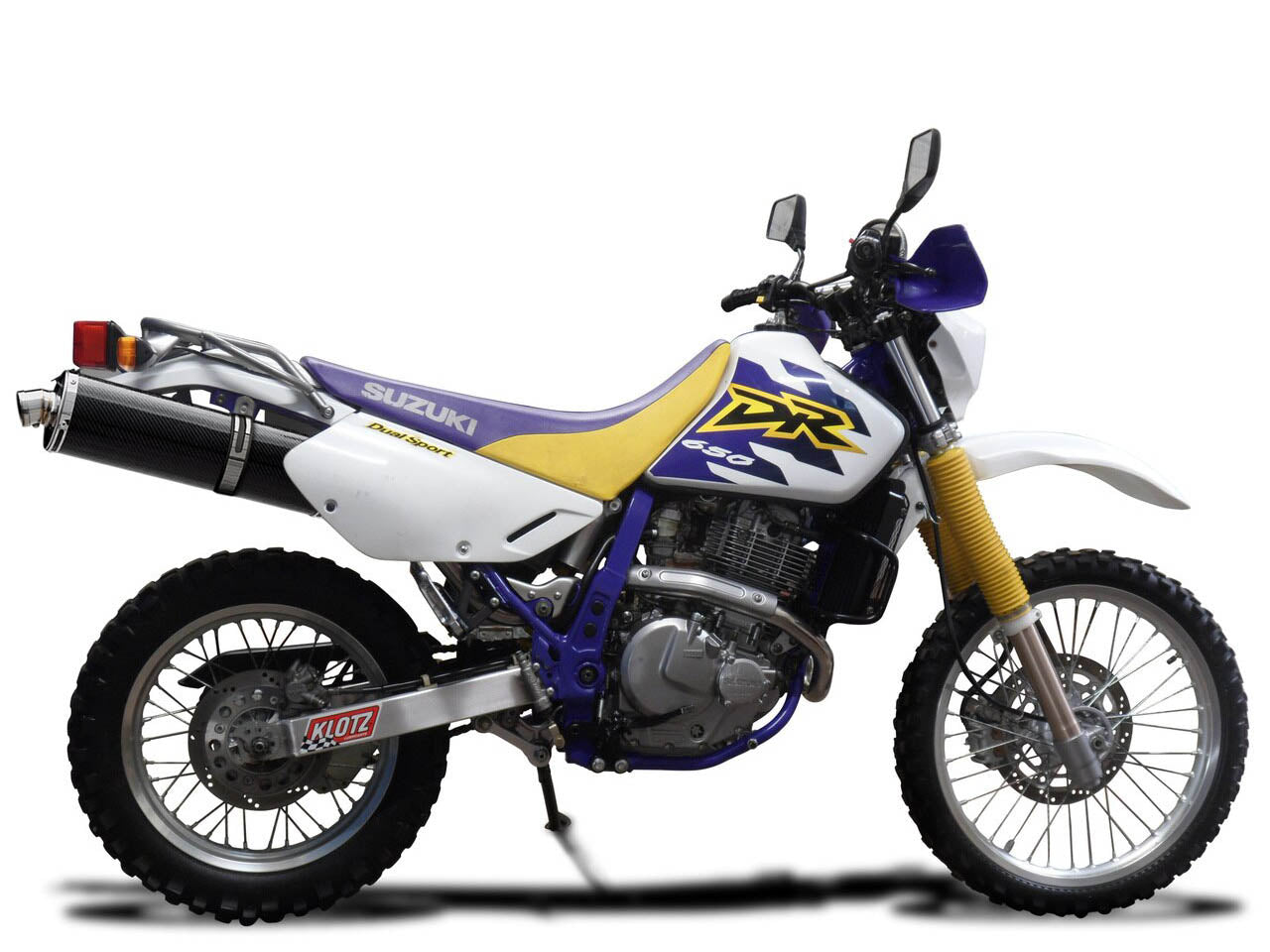 DELKEVIC Suzuki DR650 S/SE (96/19) Full Exhaust System with Stubby 18" Carbon Silencer