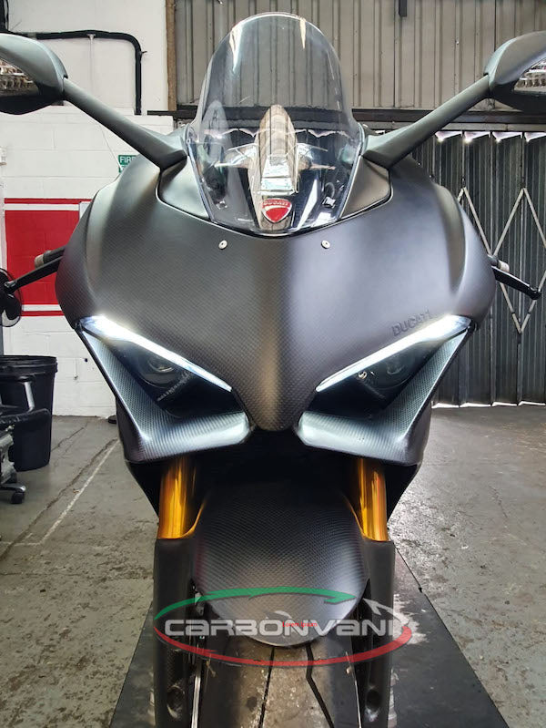 CARBONVANI Ducati Panigale V4 / V4R Full Carbon Fairing Set (8 parts; Stealth version)