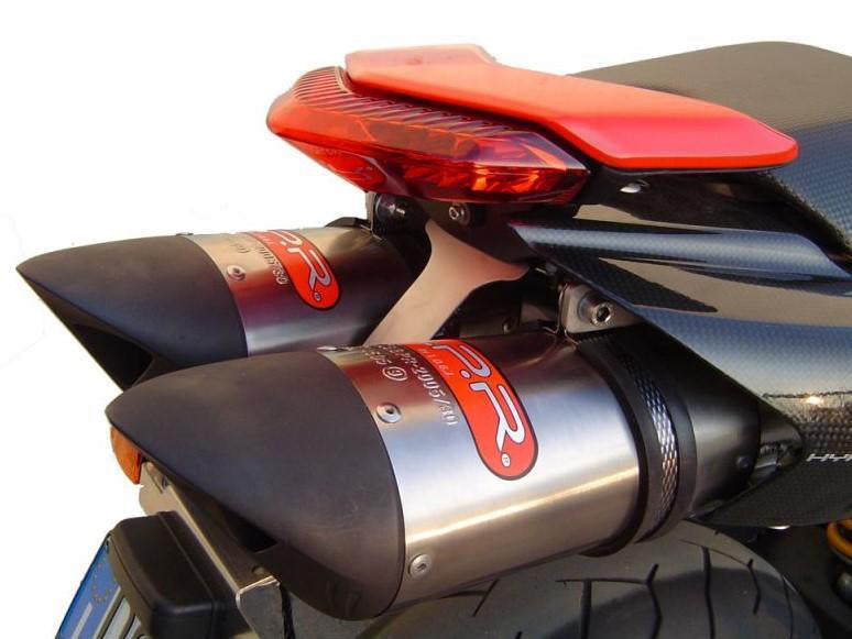 GPR Ducati Hypermotard 1100 Dual Slip-on Exhaust "Tiburon Titanium" (EU homologated)