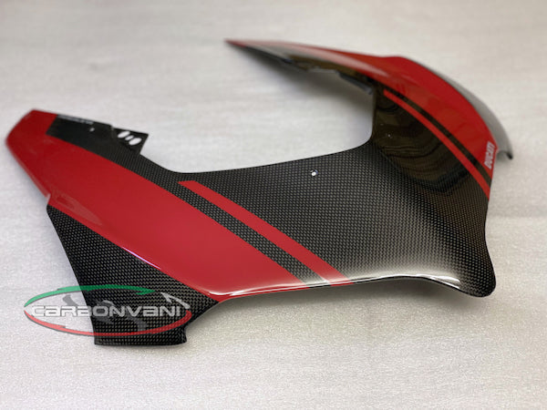 CARBONVANI Ducati Panigale V4 (2018+) Carbon Headlight Fairing (black/red)
