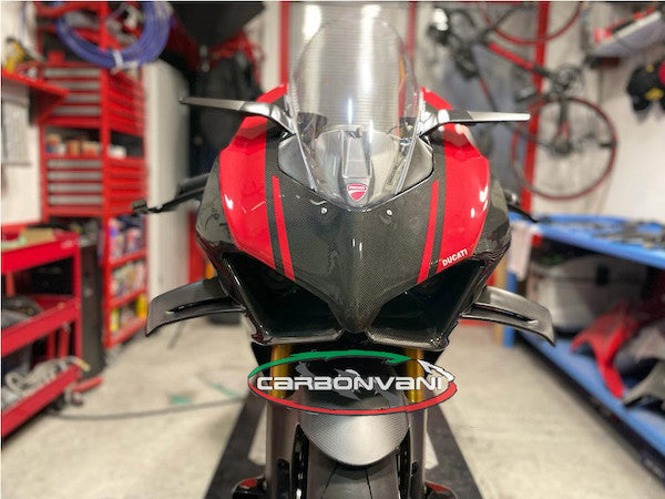 CARBONVANI Ducati Panigale V4 (2018+) Carbon Headlight Fairing (black/red)