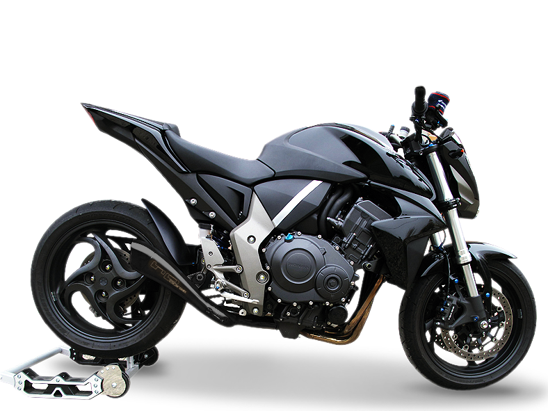 HP CORSE Honda CB1000R Slip-on Exhaust "Hydroform Black Single" (low position)