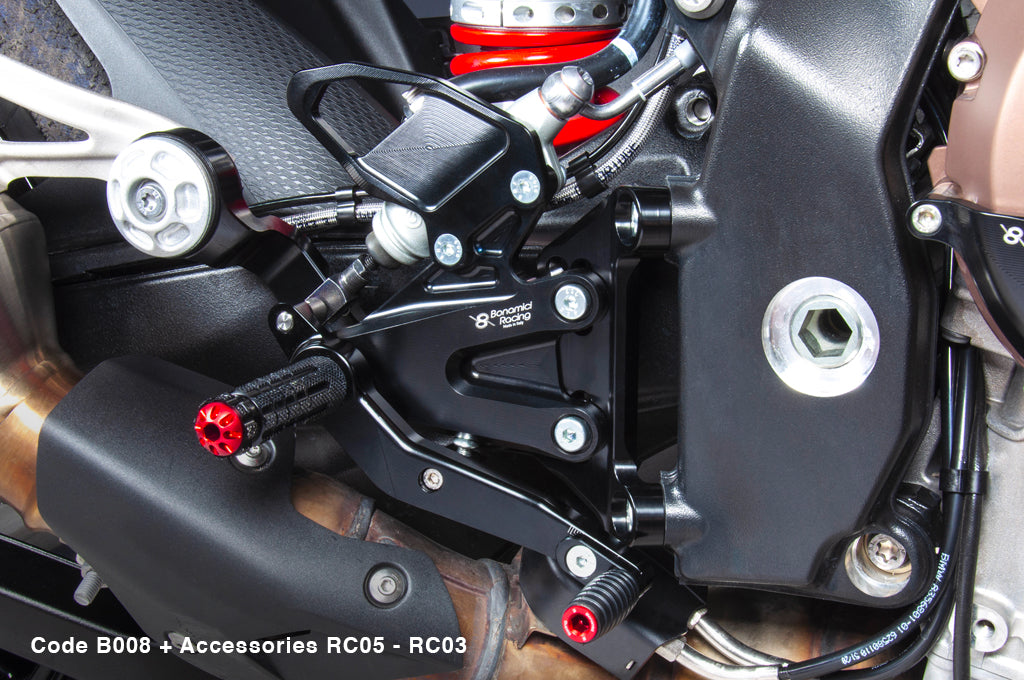 B008 - BONAMICI RACING BMW S1000R (2021+) Adjustable Rearset