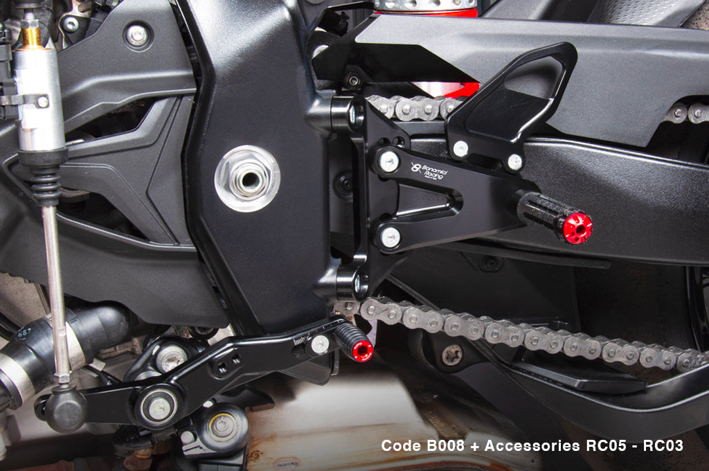 B008 - BONAMICI RACING BMW S1000R (2021+) Adjustable Rearset